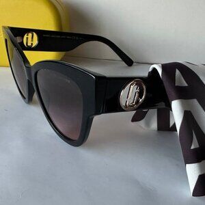NEW Marc Jacobs Double J Logo Sunglasses Marc 697/S 807FF Black 53mm